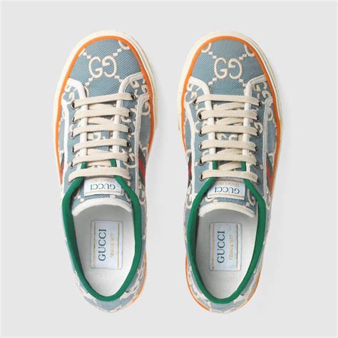 sneaker gucci pelle blu|gucci sneakers for women.